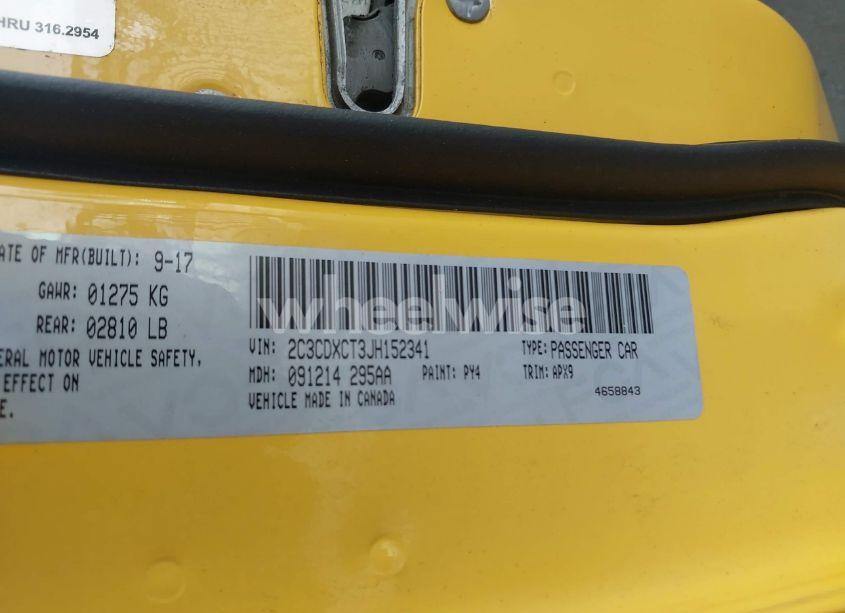 Photo 9 of 2018 Dodge Charger R/T RWD (VIN 2C3CDXCT3JH152341)