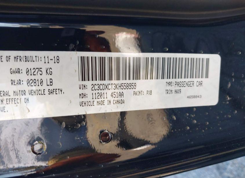 Photo 9 of 2019 Dodge Charger R/T RWD (VIN 2C3CDXCT3KH558959)