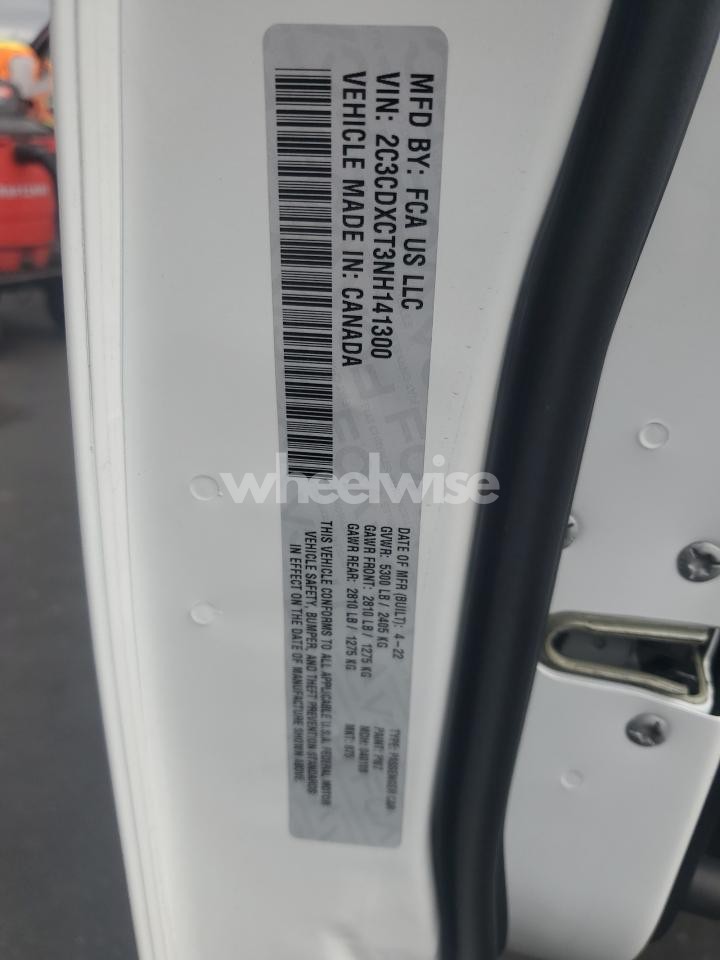 Photo 13 of 2022 DODGE CHARGER R/T (VIN 2C3CDXCT3NH141300)