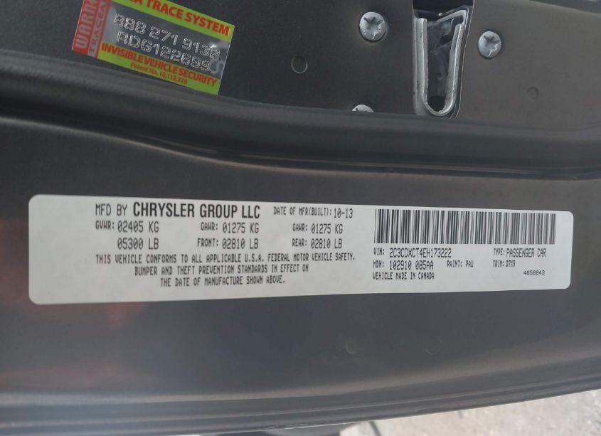 Photo 9 of 2014 Dodge Charger R/T (VIN 2C3CDXCT4EH173222)