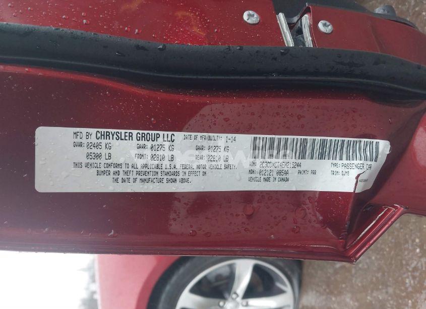 Photo 9 of 2014 Dodge Charger R/T 100TH ANNIVERSARY (VIN 2C3CDXCT4EH219244)