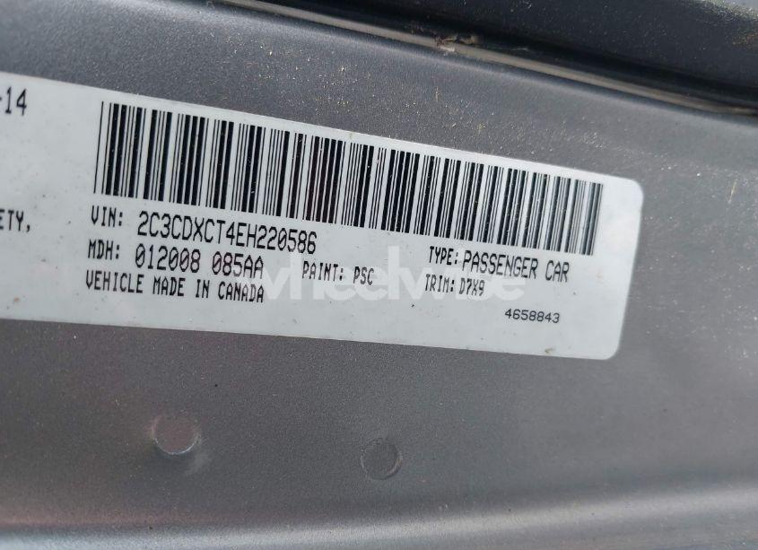 Photo 9 of 2014 Dodge Charger R/T (VIN 2C3CDXCT4EH220586)