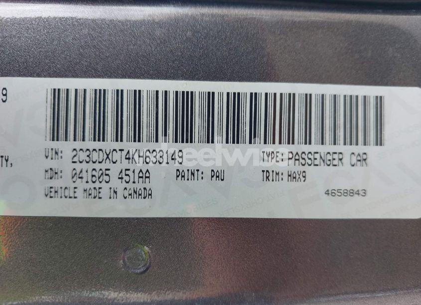 Photo 9 of 2019 Dodge Charger R/T RWD (VIN 2C3CDXCT4KH633149)