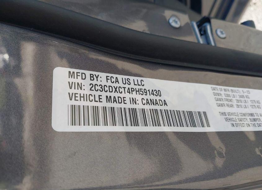 Photo 9 of 2023 Dodge Charger R/T (VIN 2C3CDXCT4PH591430)