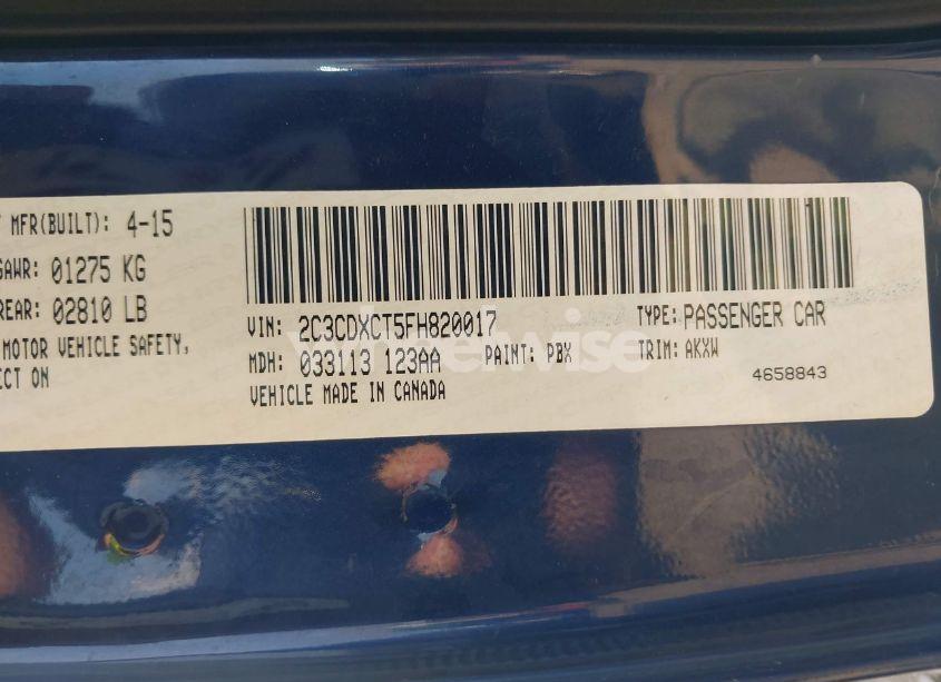 Photo 9 of 2015 Dodge Charger R/T (VIN 2C3CDXCT5FH820017)