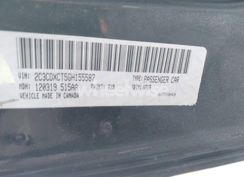 Photo 9 of 2016 Dodge Charger R/T (VIN 2C3CDXCT5GH155587)