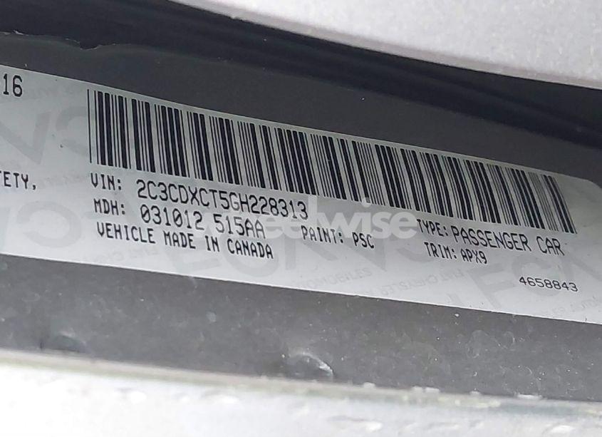 Photo 9 of 2016 Dodge Charger R/T (VIN 2C3CDXCT5GH228313)