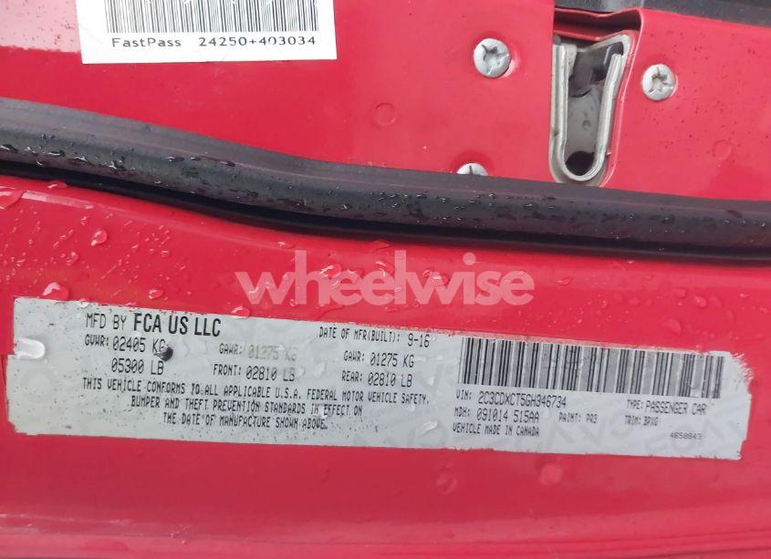 Photo 9 of 2016 Dodge Charger R/T (VIN 2C3CDXCT5GH346734)