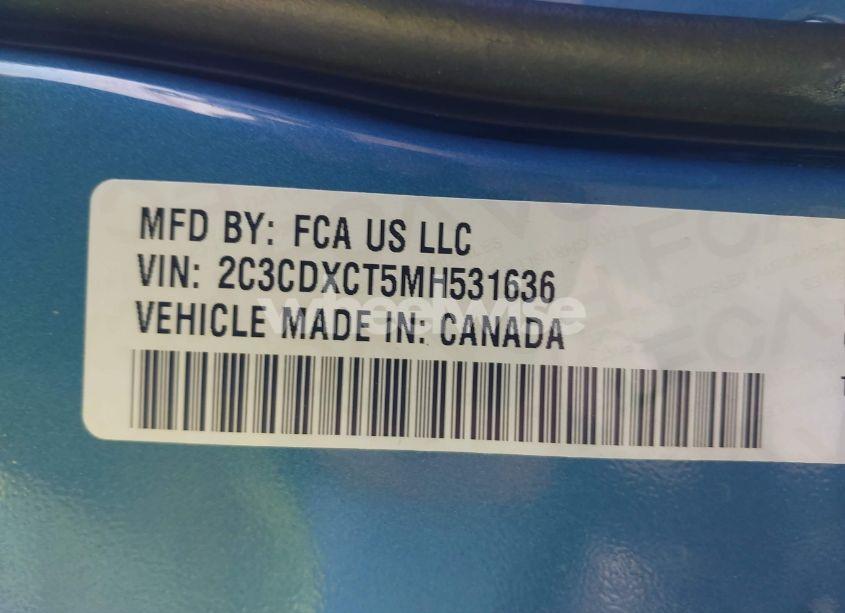 Photo 9 of 2021 Dodge Charger R/T RWD (VIN 2C3CDXCT5MH531636)