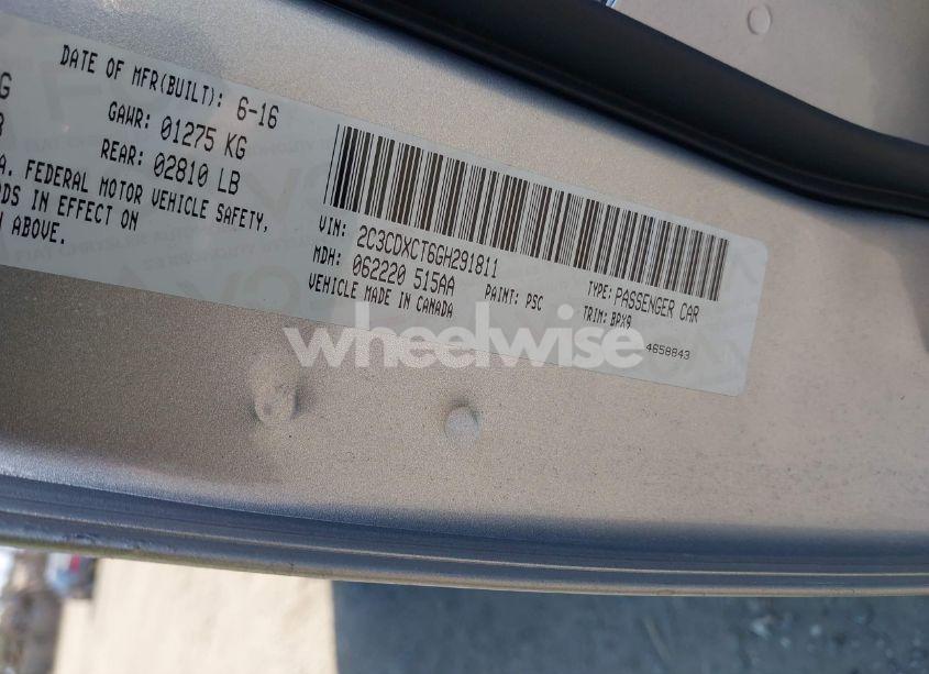 Photo 9 of 2016 Dodge Charger R/T (VIN 2C3CDXCT6GH291811)