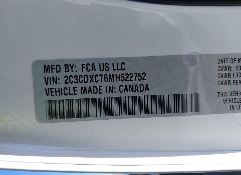 Photo 9 of 2021 Dodge Charger R/T RWD (VIN 2C3CDXCT6MH522752)