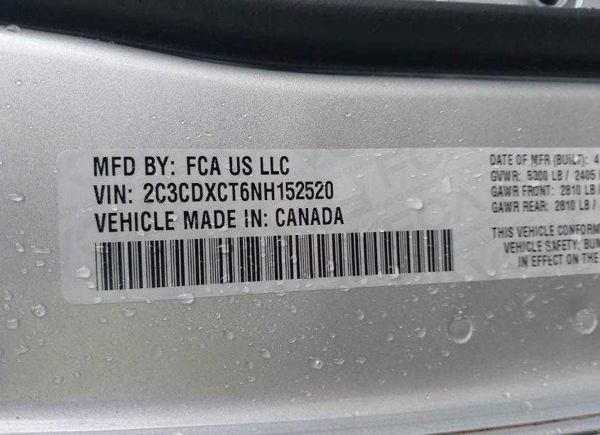 Photo 9 of 2022 Dodge Charger R/T (VIN 2C3CDXCT6NH152520)