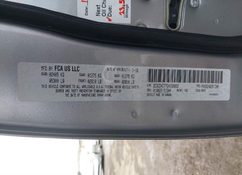 Photo 9 of 2016 Dodge Charger R/T (VIN 2C3CDXCT7GH158832)