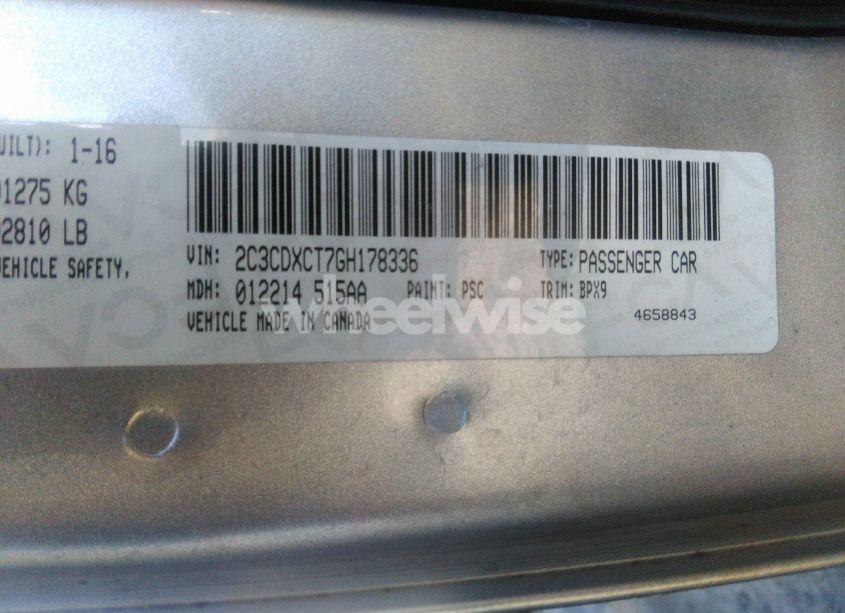 Photo 9 of 2016 Dodge Charger R/T (VIN 2C3CDXCT7GH178336)