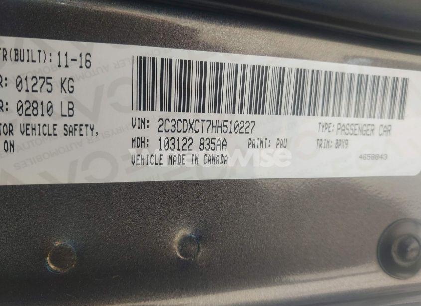 Photo 9 of 2017 Dodge Charger R/T RWD (VIN 2C3CDXCT7HH510227)