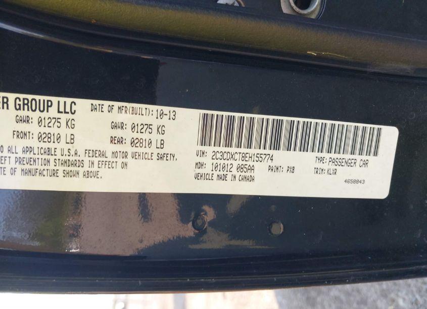 Photo 9 of 2014 Dodge Charger ROAD/TRACK (VIN 2C3CDXCT8EH155774)