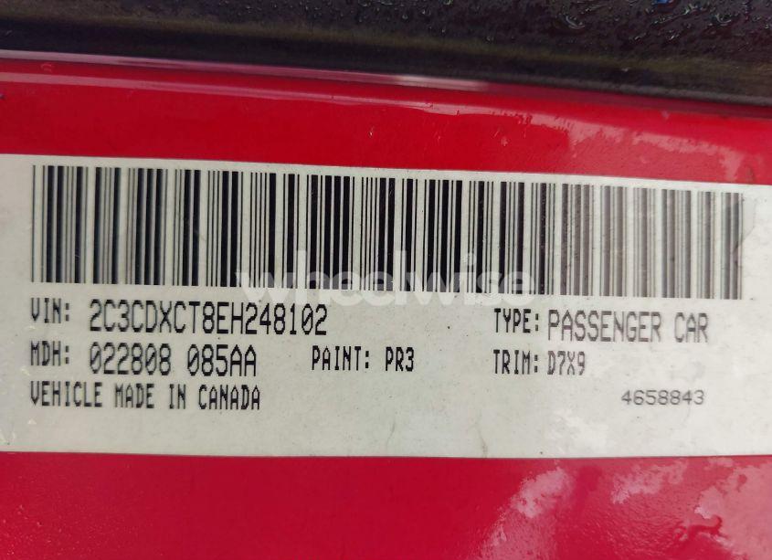 Photo 9 of 2014 Dodge Charger R/T (VIN 2C3CDXCT8EH248102)