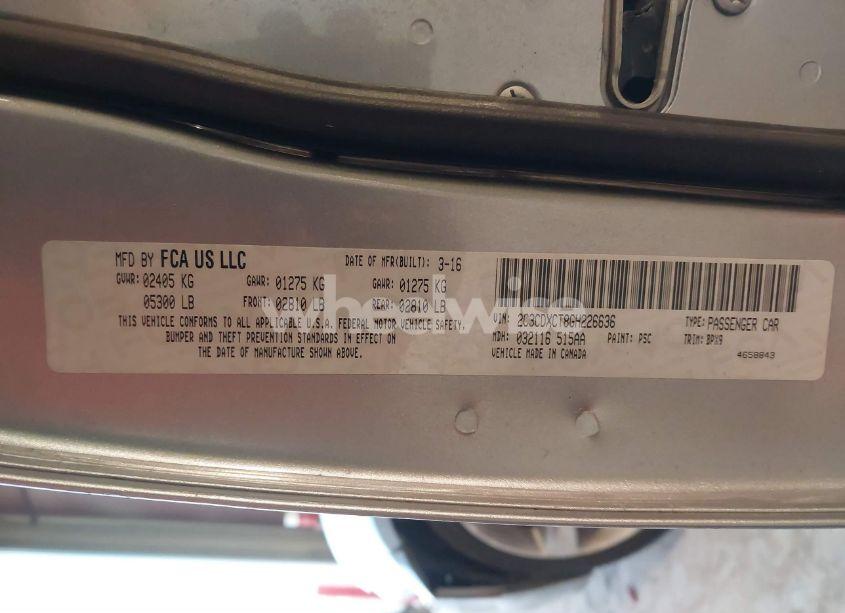 Photo 9 of 2016 Dodge Charger R/T (VIN 2C3CDXCT8GH226636)