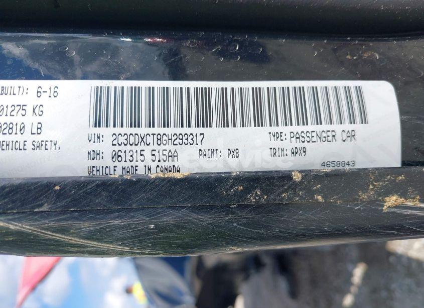 Photo 9 of 2016 Dodge Charger R/T (VIN 2C3CDXCT8GH293317)