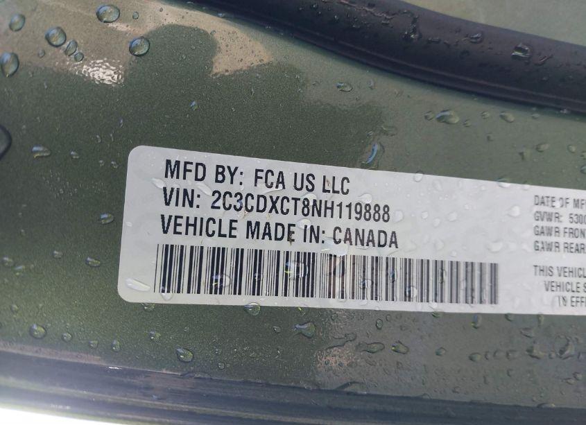 Photo 9 of 2022 Dodge Charger R/T (VIN 2C3CDXCT8NH119888)