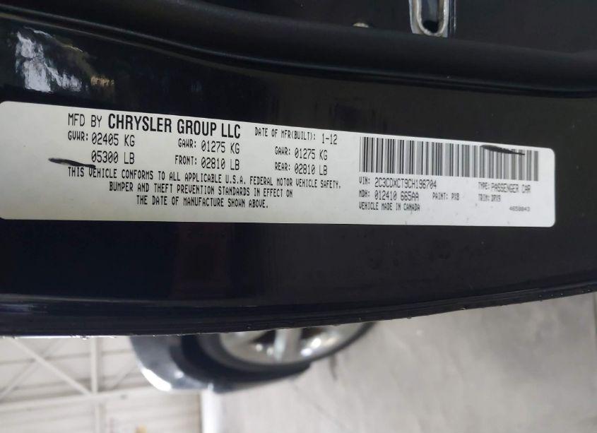 Photo 9 of 2012 Dodge Charger R/T (VIN 2C3CDXCT9CH196704)