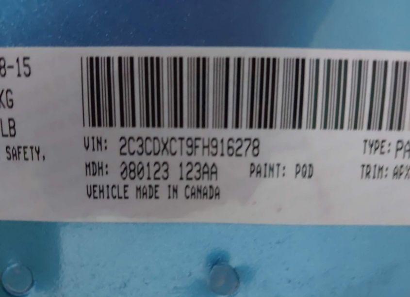 Photo 9 of 2015 Dodge Charger R/T (VIN 2C3CDXCT9FH916278)