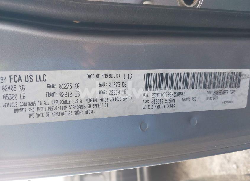 Photo 9 of 2016 Dodge Charger R/T (VIN 2C3CDXCT9GH158802)