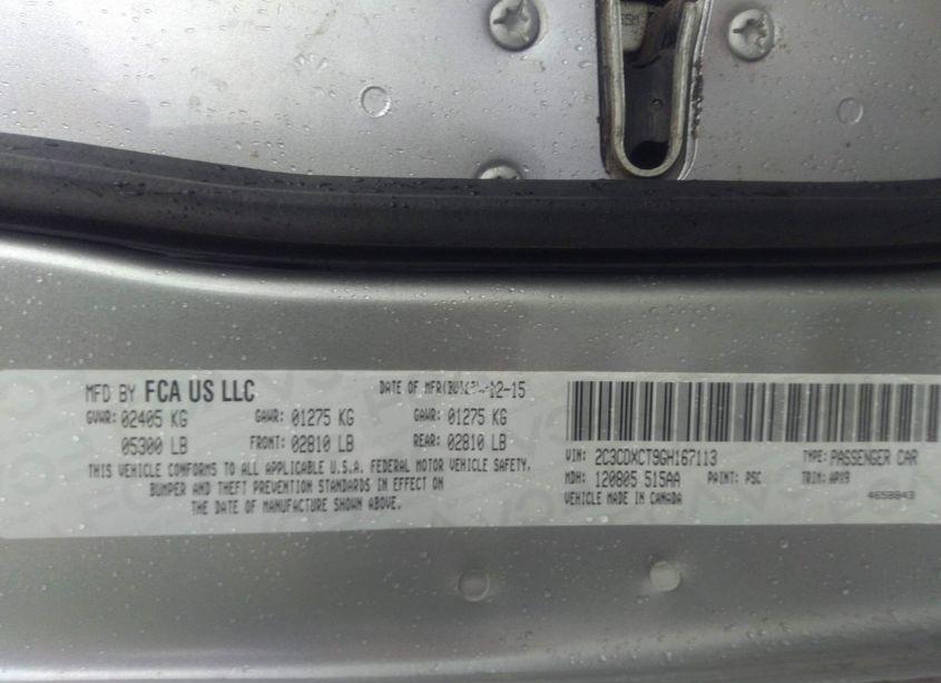 Photo 9 of 2016 Dodge Charger R/T (VIN 2C3CDXCT9GH167113)