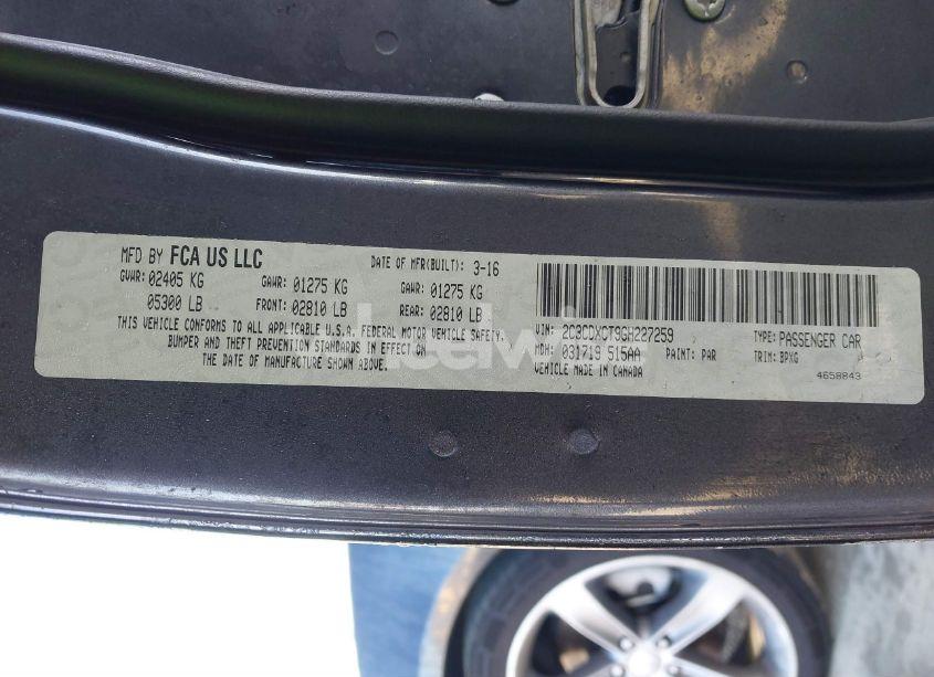 Photo 9 of 2016 Dodge Charger R/T (VIN 2C3CDXCT9GH227259)