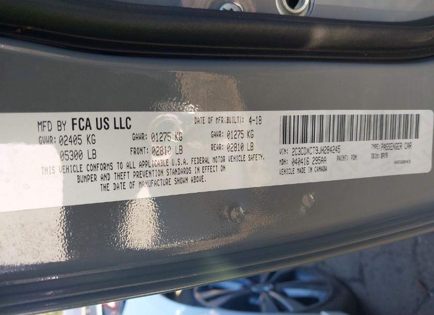 Photo 9 of 2018 Dodge Charger R/T RWD (VIN 2C3CDXCT9JH284245)