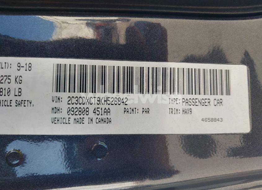 Photo 9 of 2019 Dodge Charger R/T RWD (VIN 2C3CDXCT9KH526842)