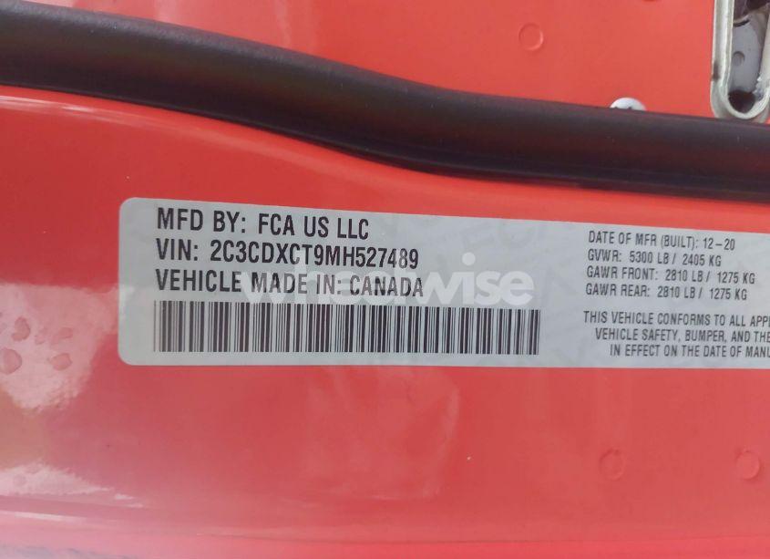 Photo 9 of 2021 Dodge Charger R/T RWD (VIN 2C3CDXCT9MH527489)