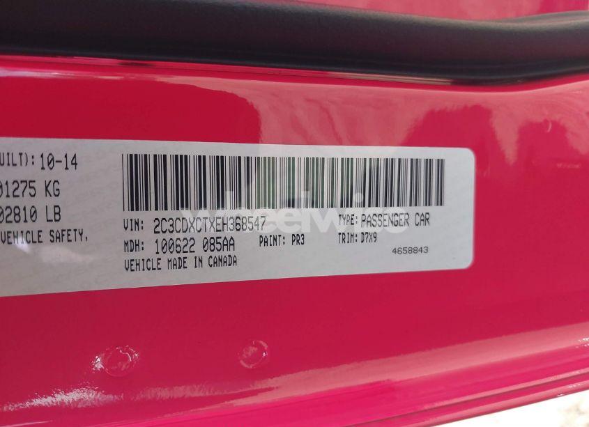 Photo 9 of 2014 Dodge Charger R/T (VIN 2C3CDXCTXEH368547)