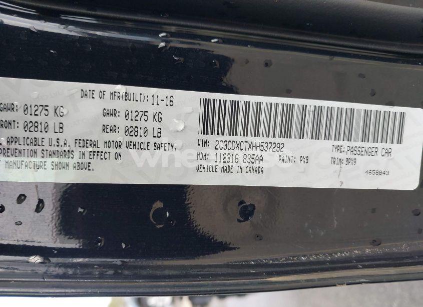 Photo 9 of 2017 Dodge Charger R/T RWD (VIN 2C3CDXCTXHH537292)