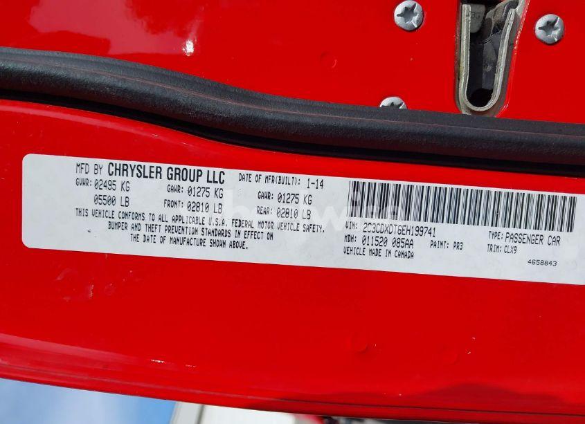 Photo 9 of 2014 Dodge Charger R/T MAX (VIN 2C3CDXDT6EH199741)