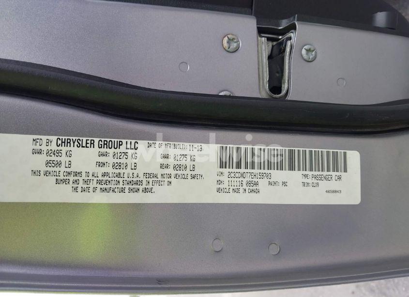 Photo 9 of 2014 Dodge Charger R/T MAX (VIN 2C3CDXDT7EH159703)