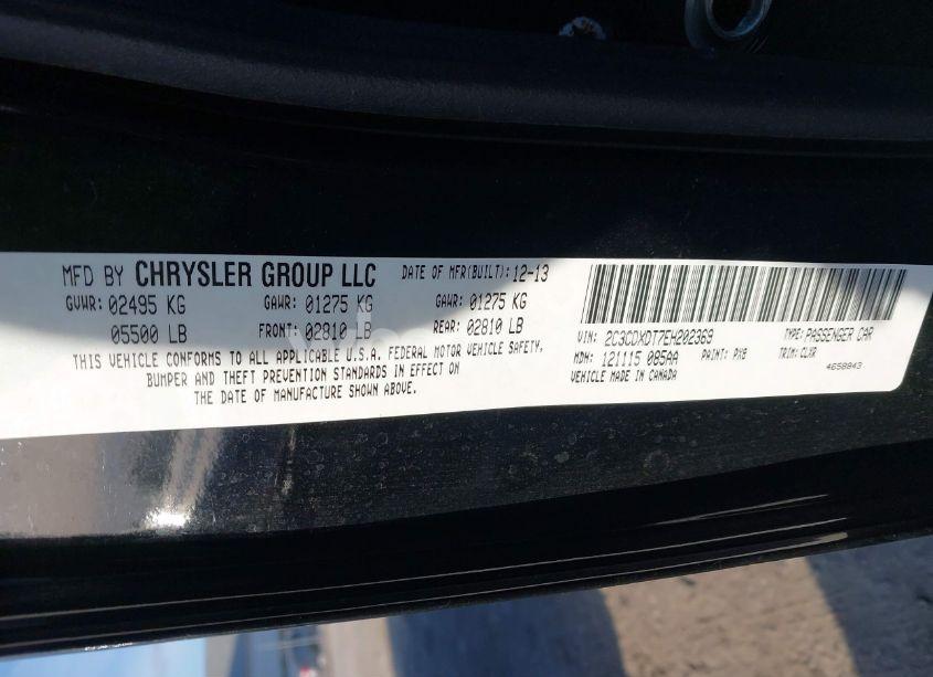 Photo 9 of 2014 Dodge Charger R/T MAX (VIN 2C3CDXDT7EH202369)