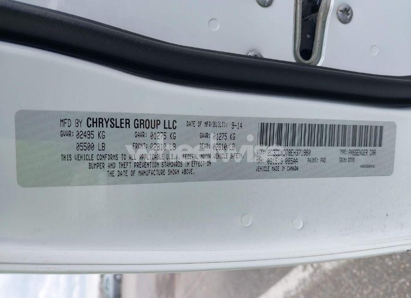 Photo 9 of 2014 Dodge Charger R/T (VIN 2C3CDXDT8EH371980)