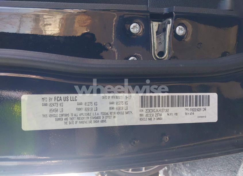 Photo 9 of 2018 Dodge Charger R/T SCAT PACK RWD (VIN 2C3CDXGJ0JH157182)