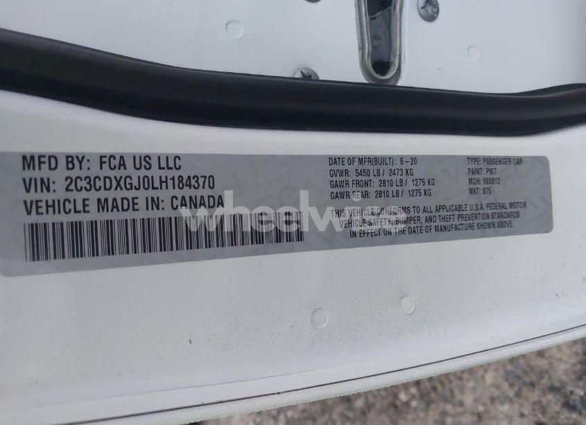 Photo 9 of 2020 Dodge Charger SCAT PACK WIDEBODY RWD (VIN 2C3CDXGJ0LH184370)