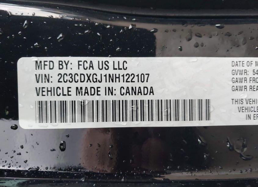 Photo 9 of 2022 Dodge Charger SCAT PACK (VIN 2C3CDXGJ1NH122107)