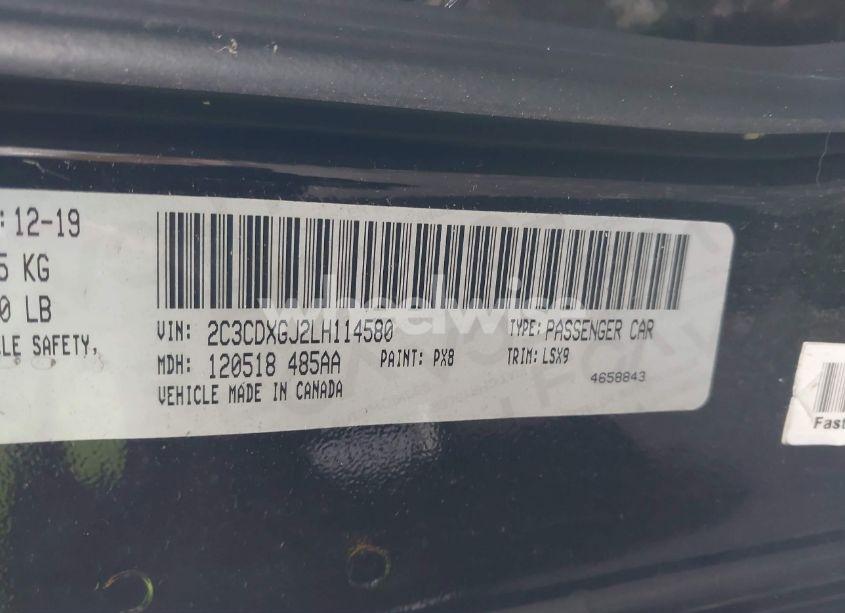 Photo 9 of 2020 Dodge Charger SCAT PACK RWD (VIN 2C3CDXGJ2LH114580)