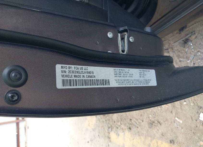 Photo 9 of 2020 Dodge Charger SCAT PACK RWD (VIN 2C3CDXGJ2LH184015)