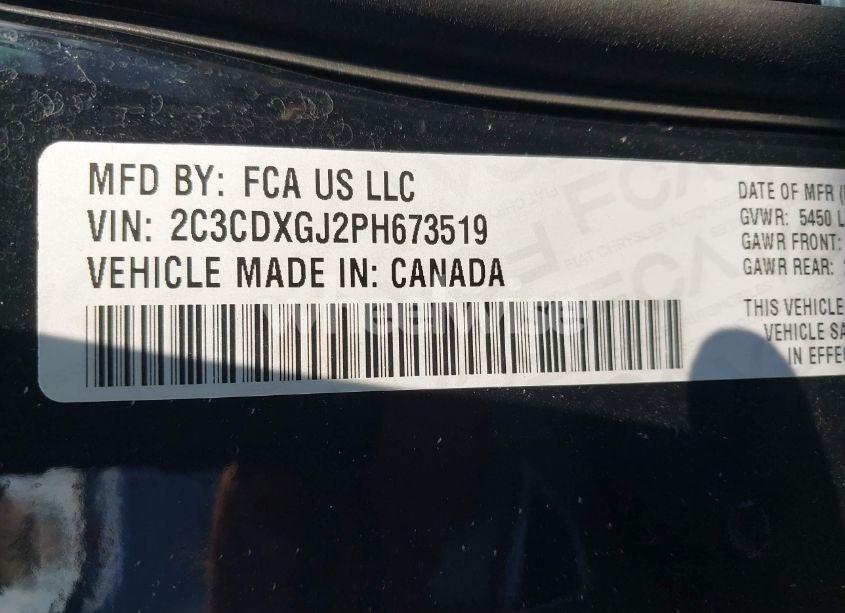 Photo 9 of 2023 Dodge Charger SCAT PACK (VIN 2C3CDXGJ2PH673519)