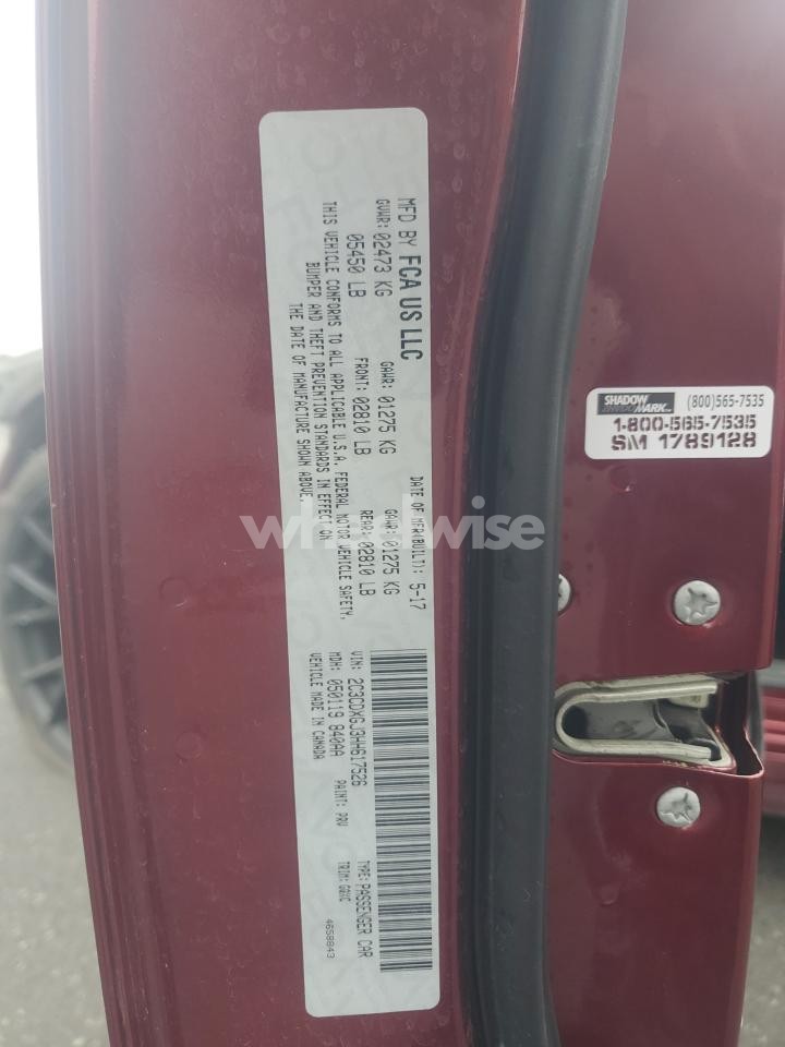 Photo 12 of 2017 DODGE CHARGER R/T 392 (VIN 2C3CDXGJ3HH617526)