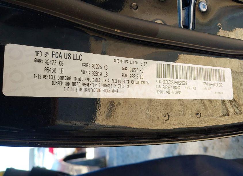 Photo 9 of 2017 Dodge Charger R/T SCAT PACK (VIN 2C3CDXGJ3HH625223)