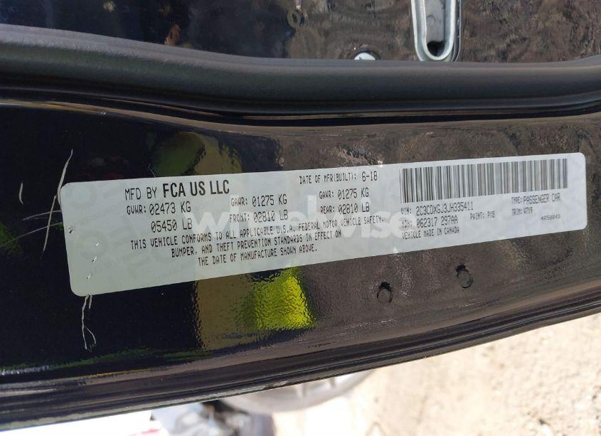 Photo 9 of 2018 Dodge Charger R/T SCAT PACK RWD (VIN 2C3CDXGJ3JH335411)