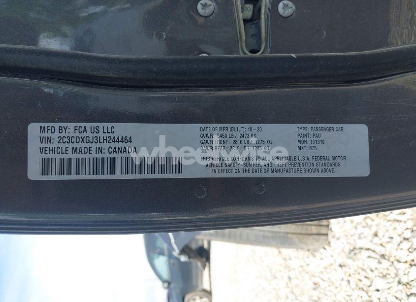 Photo 9 of 2020 Dodge Charger SCAT PACK RWD (VIN 2C3CDXGJ3LH244464)