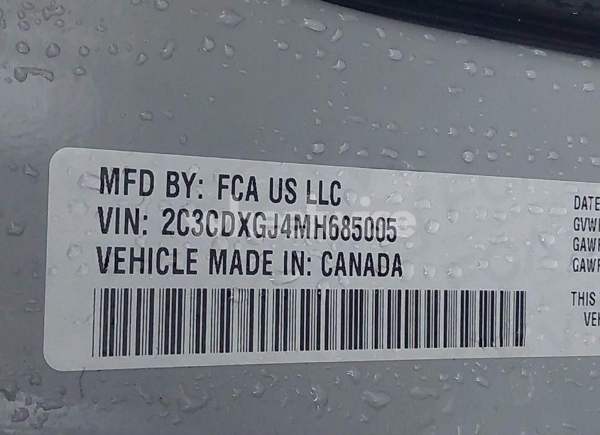 Photo 9 of 2021 Dodge Charger SCAT PACK RWD (VIN 2C3CDXGJ4MH685005)