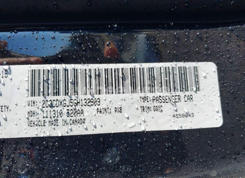 Photo 9 of 2016 Dodge Charger R/T SCAT PACK (VIN 2C3CDXGJ5GH132903)